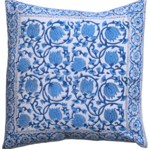 Blue Lotus Cushion Cover