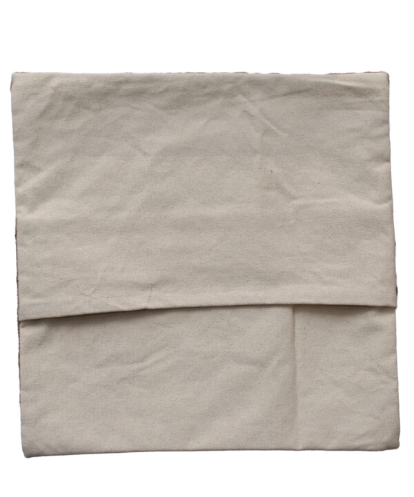 Blue Linen Crewel Cushion Cover - Image 3