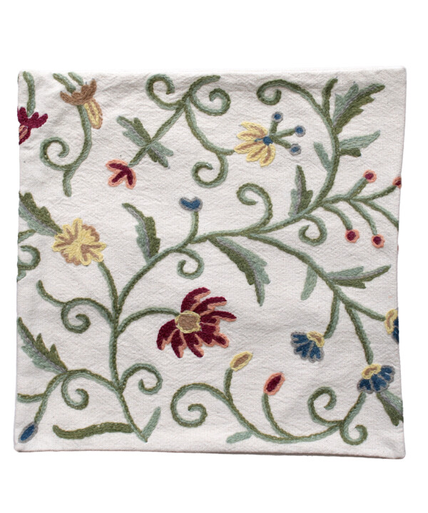 Gulmarg Crewel Cushion Cover - Image 2