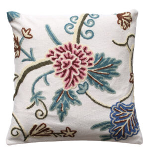 Kashmir Peony Crewel Cushion Cover