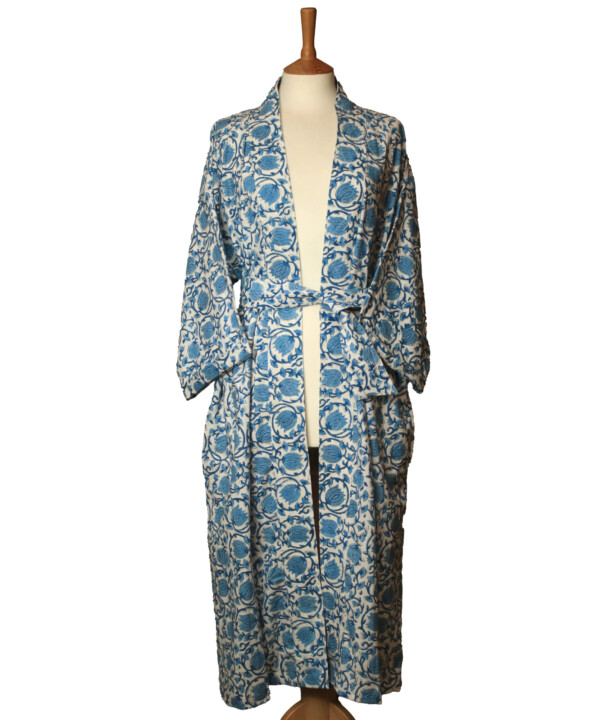 Blue Lotus Kimono