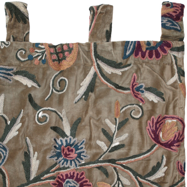 Gulmarg Velvet Crewel Curtain - Image 2
