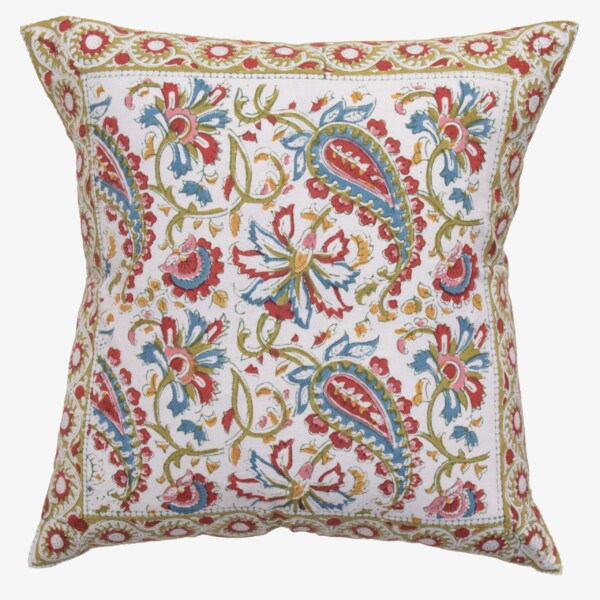 Kashmir Flower Cushion Cover