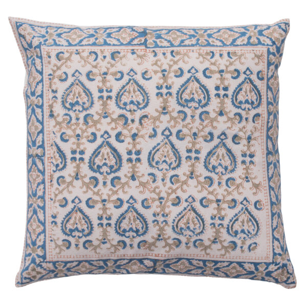 Blue Peepal Cushion Cover