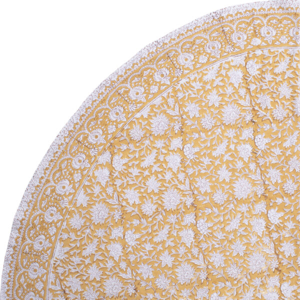 Harvest Gold Round Tablecloth